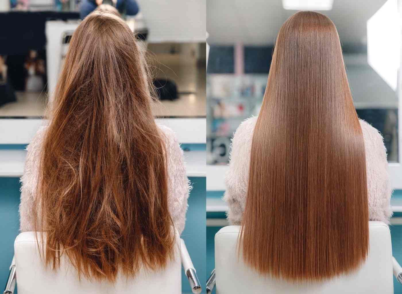 avant après botox capillaire