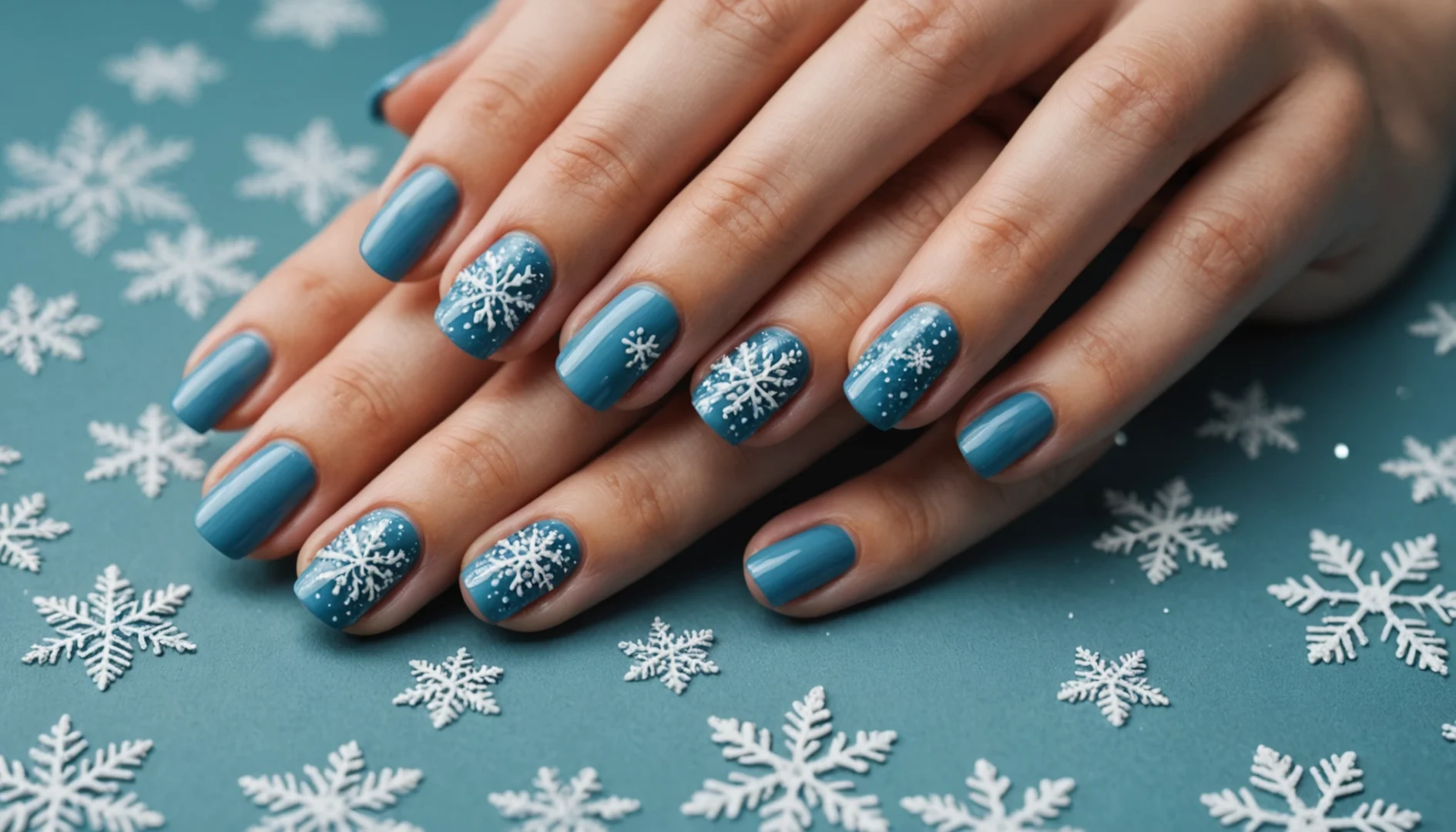 idée nail art hiver