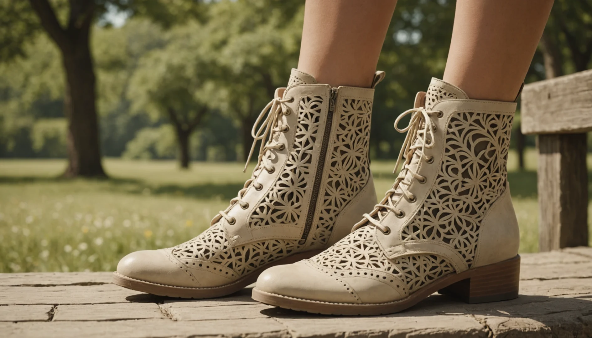 bottes ajourées