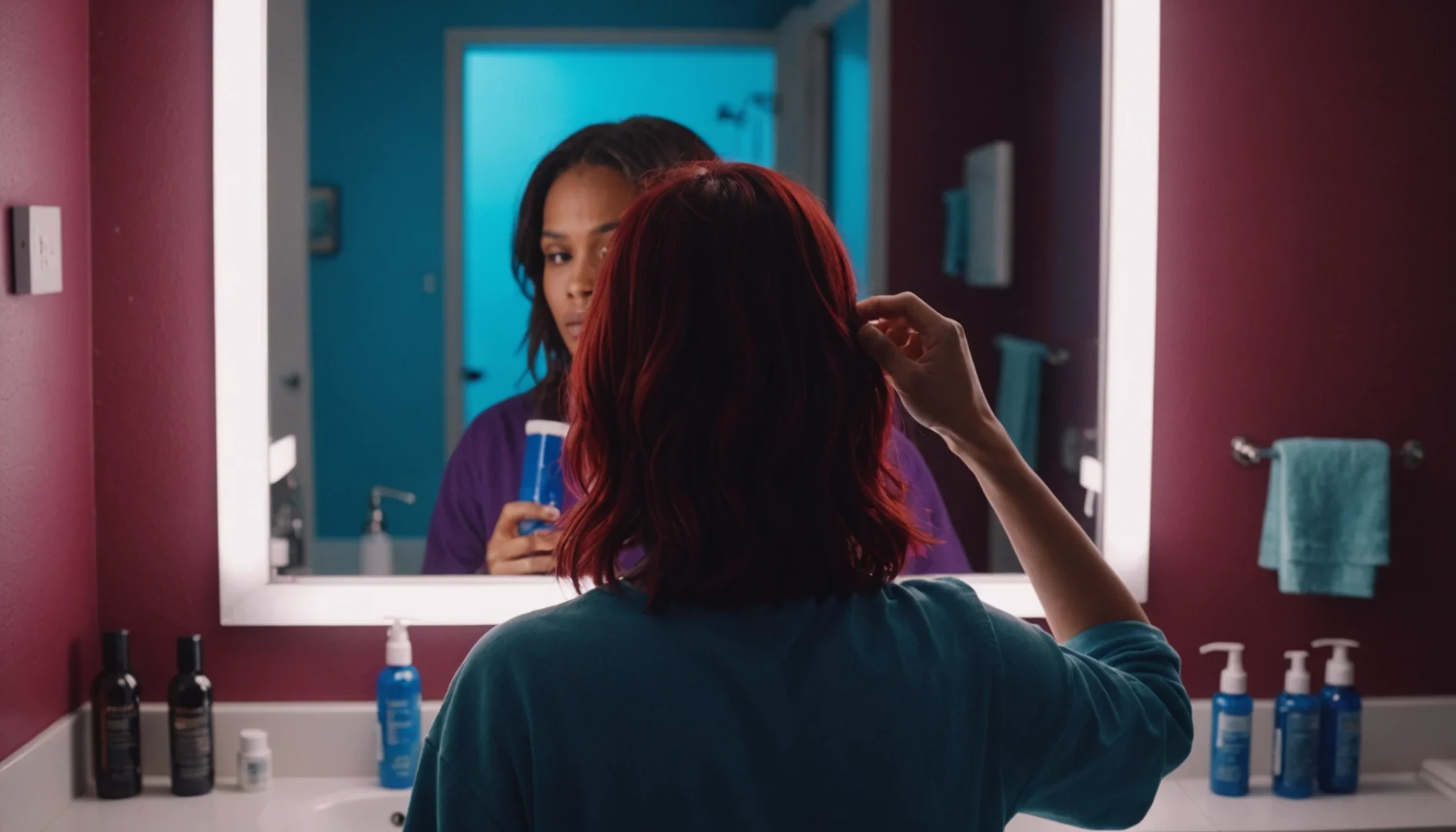 effet bétadine sur cheveux colorés