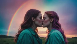 bisous arc en ciel adulte
