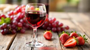vin rouge doux fruité