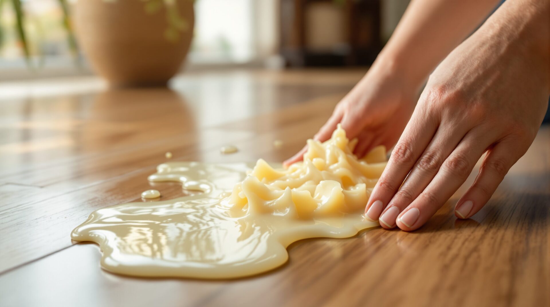 comment enlever de la cire de bougie par terre