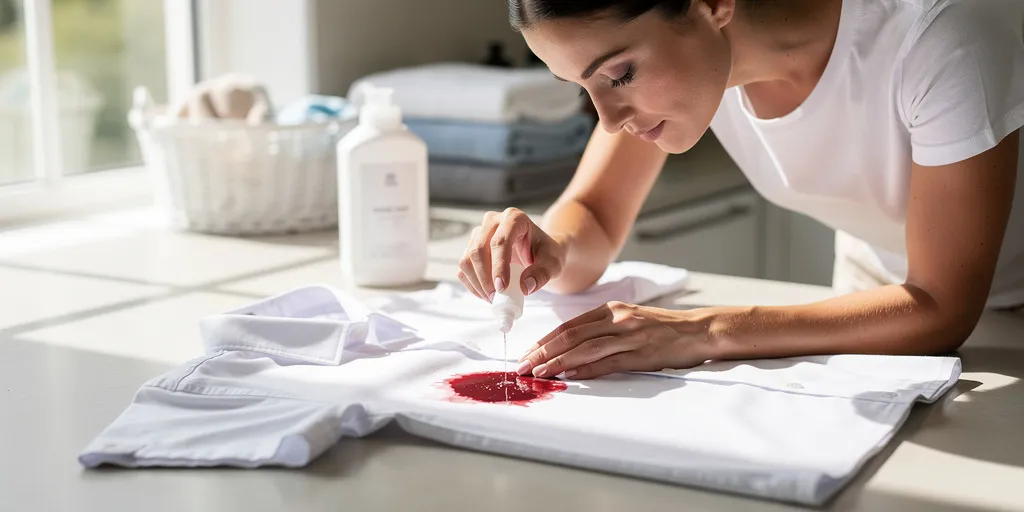 tâche de grenade sur du blanc