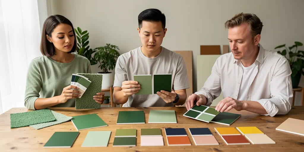 quel couleur associer avec du vert