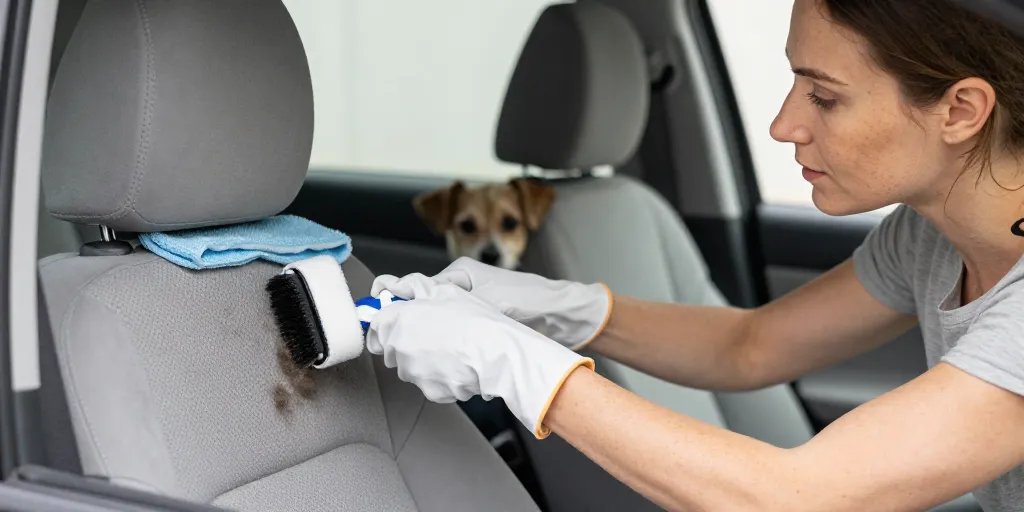 comment enlever des poils de chien dans une voiture