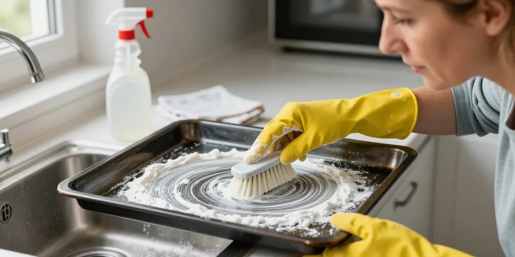 comment nettoyer une plaque de four tres sale