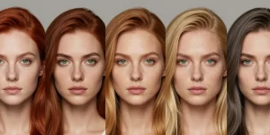 couleur de cheveux pour yeux vert et peau claire