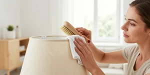 nettoyage abat jour tissu