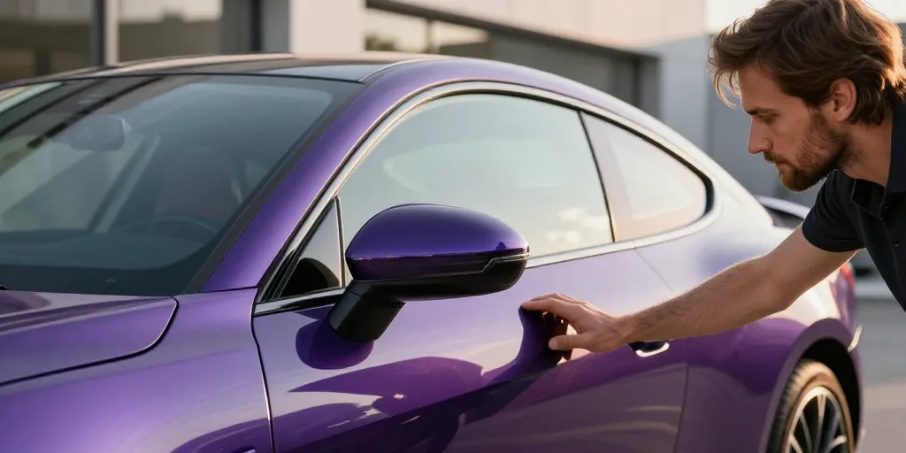 covering violet brillant