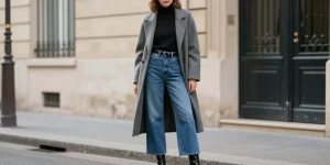 look jean large femme hiver
