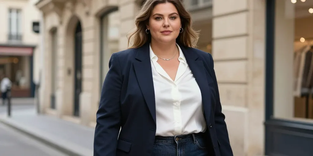 casual chic femme ronde
