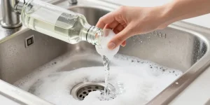 déboucher un évier vinaigre