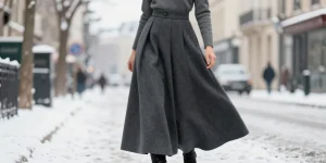 jupes longues femme hiver