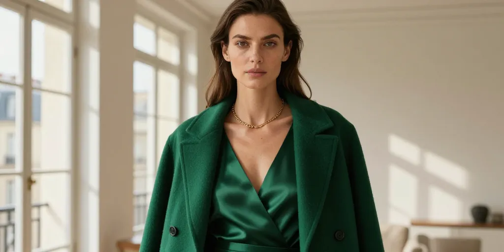 quelle couleur va avec le vert foncé vêtement