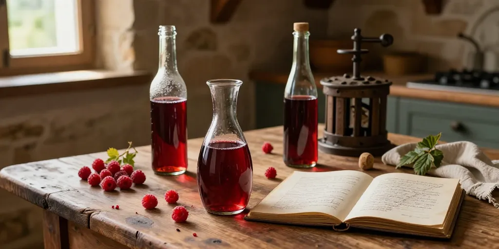 vin de framboises