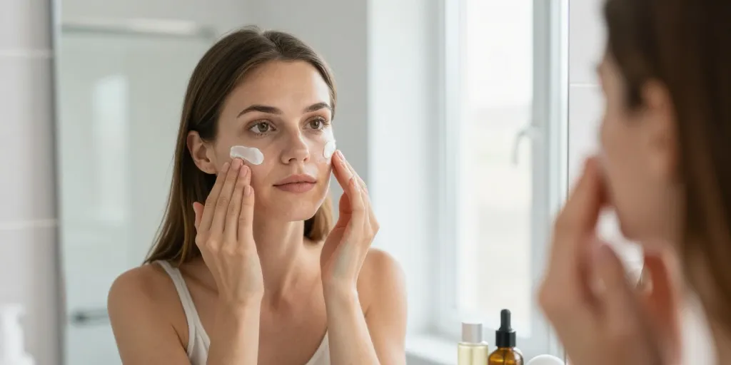 routine soin du visage femme